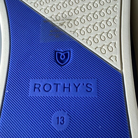 New Rothy's Navy Blue The Original Slip On Sneaker Shoes, Women's Size 13 - Picture 10 of 13